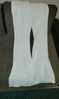 Pantaloni lungi albi Massimo Dutti