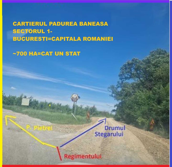 Teren SECTORUL 1, Berivoiul Mare-Piscul Mare, Cartier Padurea Baneasa