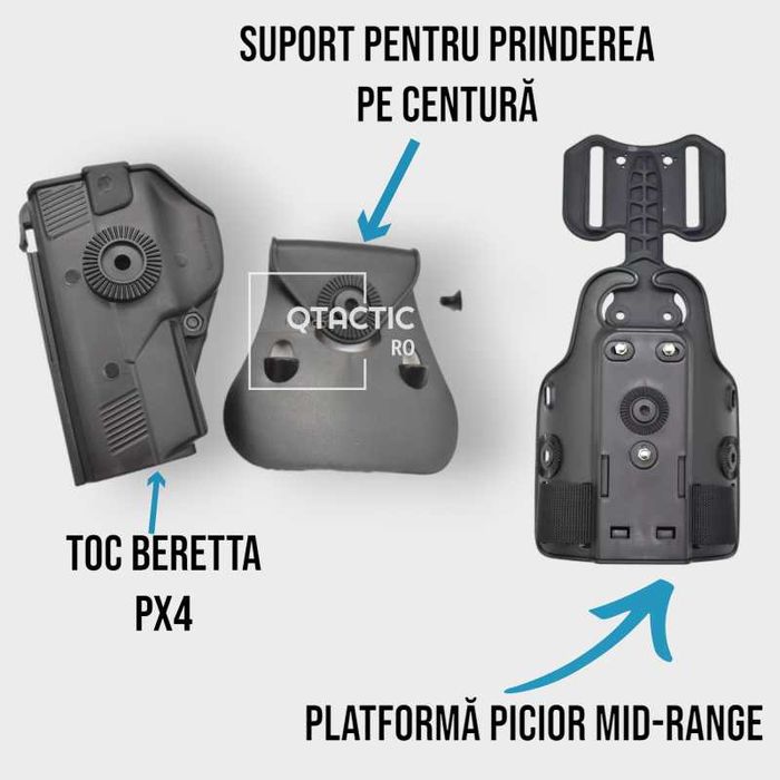 Platformă picior Mid - Range Beretta Px4 Storm cu toc centură
