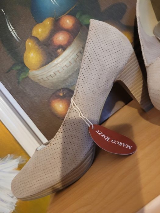 Pantofi dama Marco Tozzi produs nou piele naturala moale