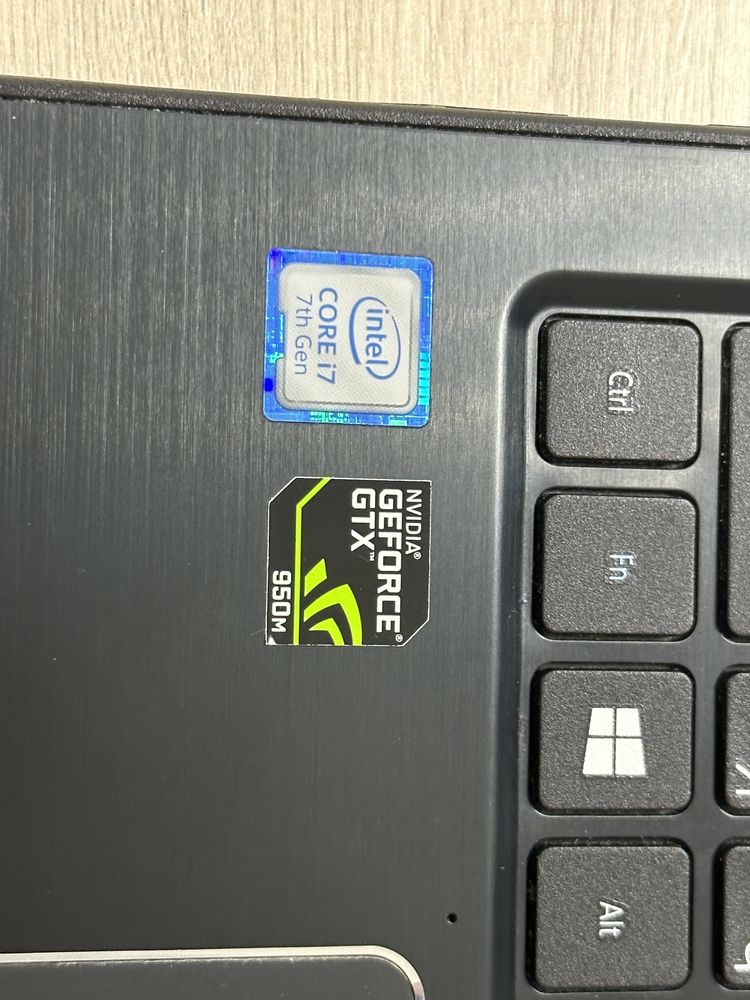 Ноутубк ACER / i7-7500U / GTX 950M / 12gb ОЗУ / SSD / kaspi 0-0-12