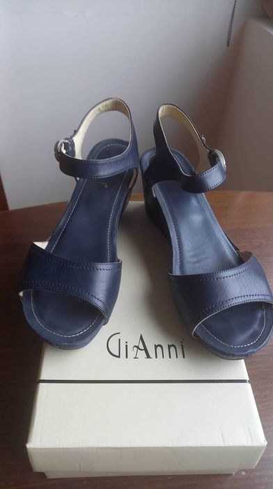 Дамски сандали GiAnni, тъмносини, номер 40