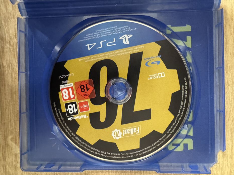 Диск на пс4 Fallout 76