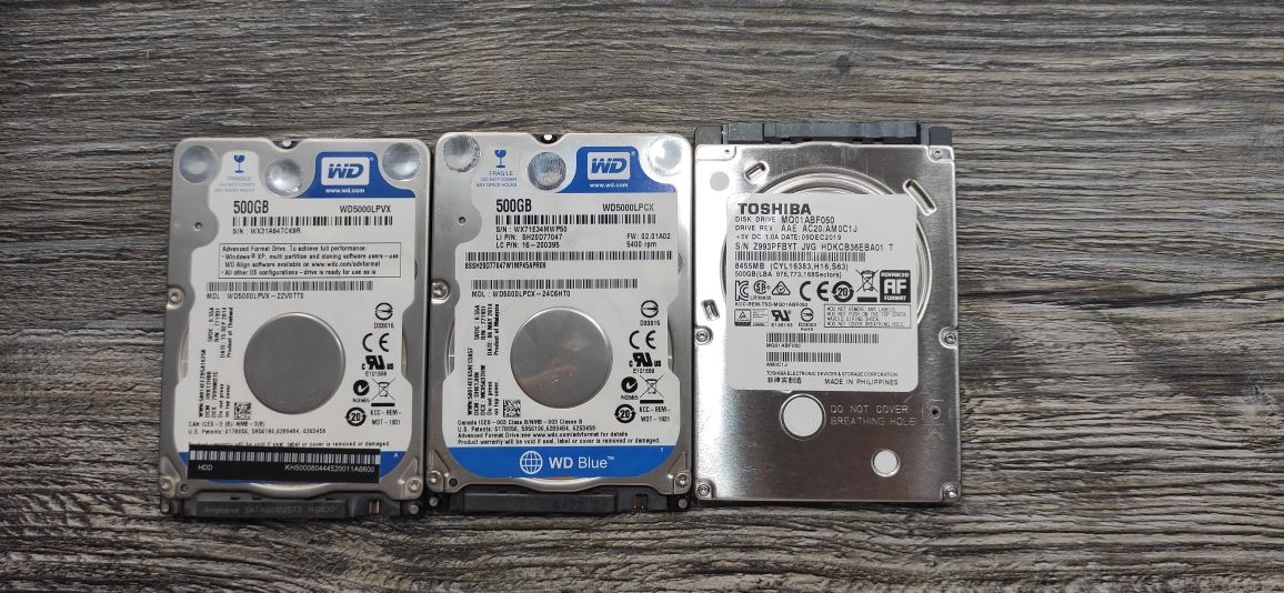 Продаются HDD для ноутбуков.