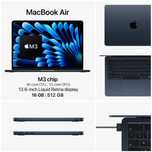 MacBook Air M3 16/512GB 13.6-inch Midnight