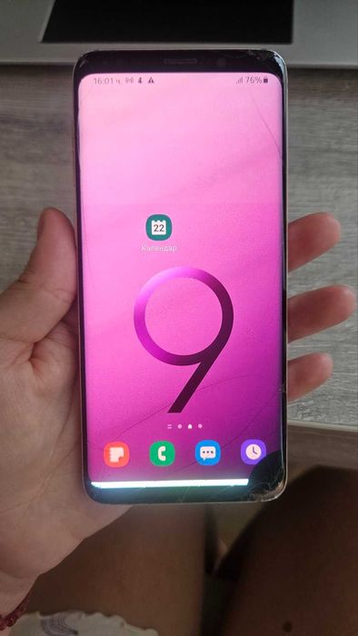 Samsung Galaxy S9 смартфон 64GB DUAL Sim, счупен дисплей и гръб