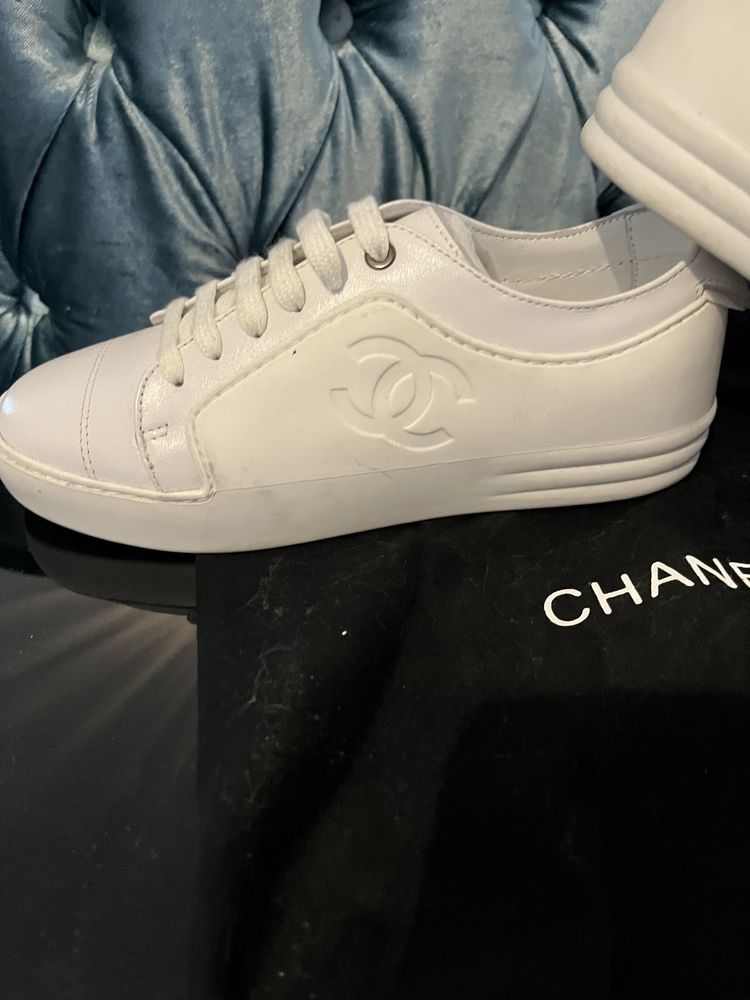 Adidasi Chanel 36, piele naturala
