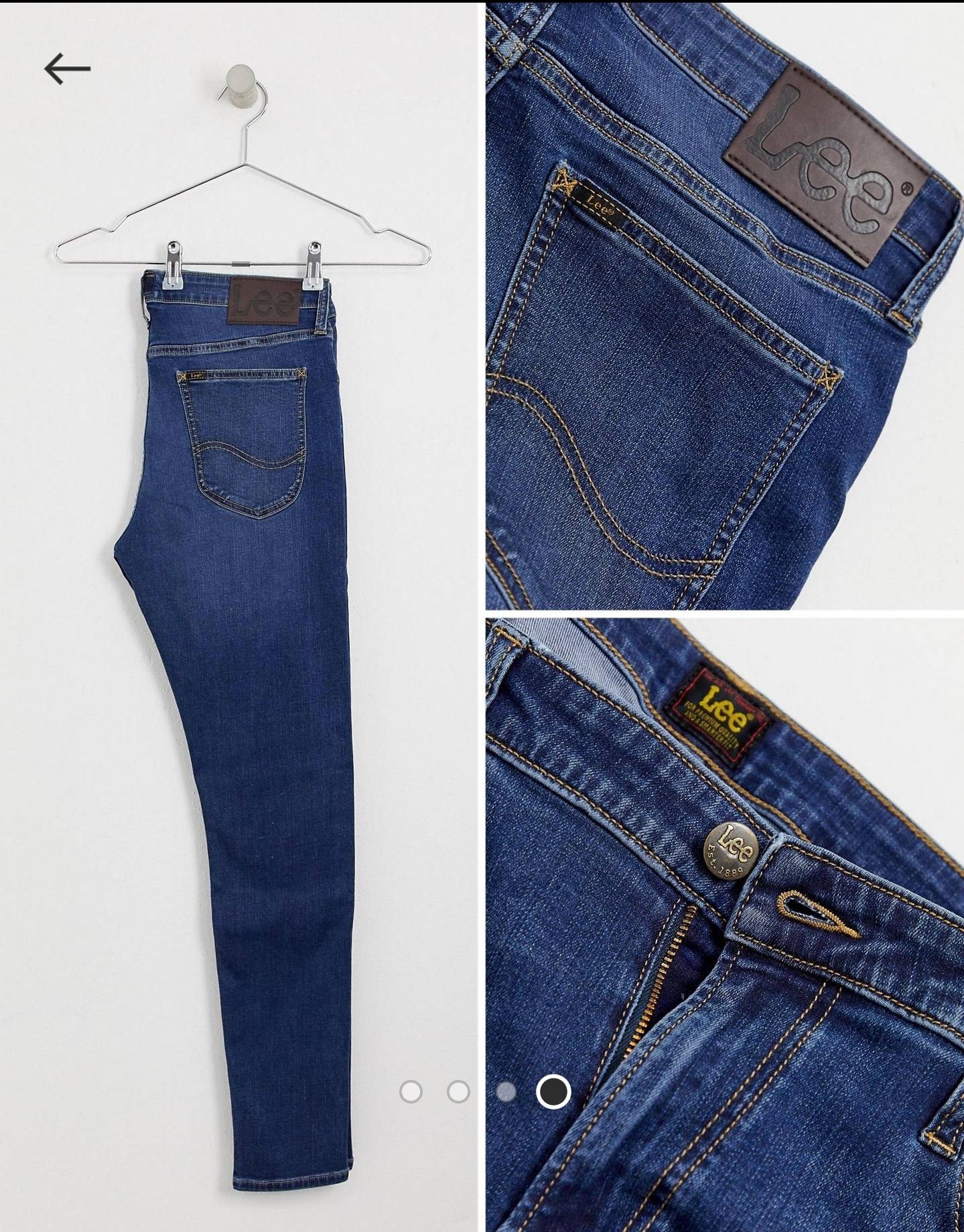 Blugi/Jeans Lee Malone Albaștri/Blue Wash W32L32