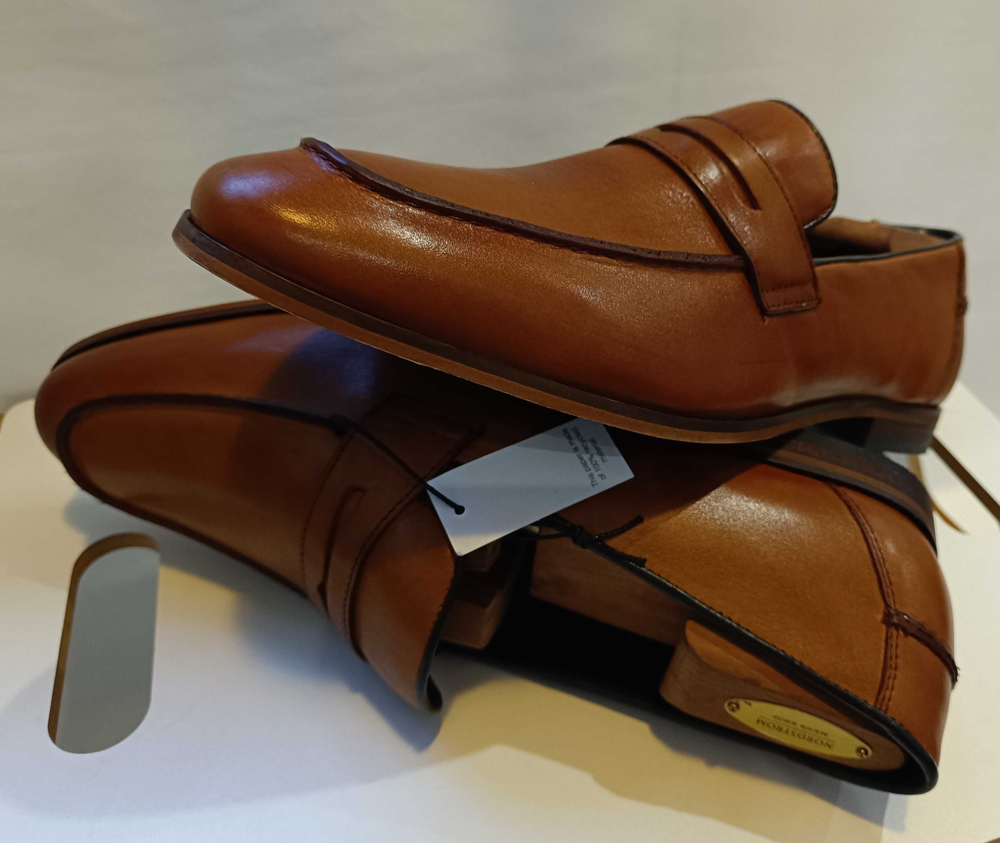 Pantofi loafer 45 45.5 penny premium Pier One NOI piele naturala moale