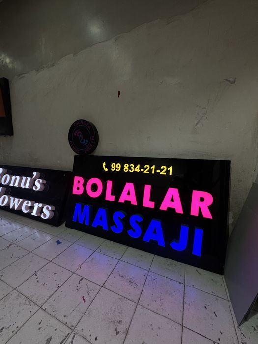 led ekran  tashqi reklama stella bukva banner