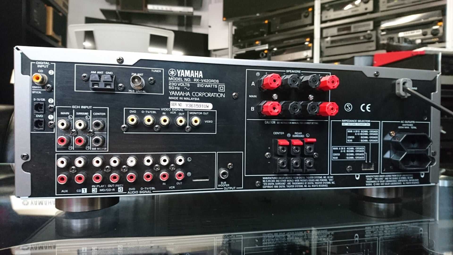 Yamaha RX-V420RDS 5.1 Av Receiver natural sound