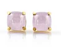Cercei aur 14k cu Quartz Cuart Roz Unicat