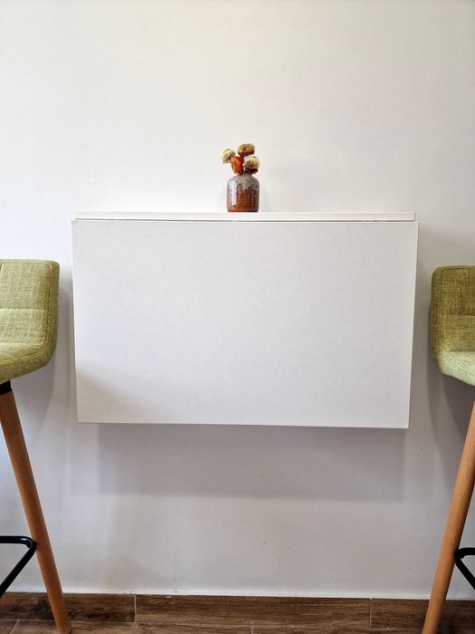 Masa alba extensibila de perete IKEA NORBERG