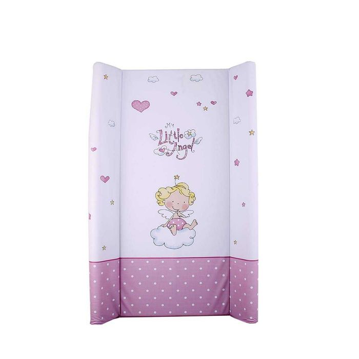Нова подложка за повиване Little Angel, бялa/розовa, 50 х 80 cm