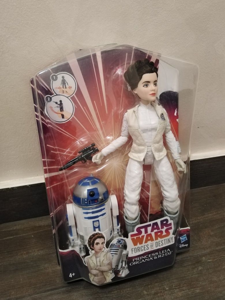 Papusa Star Wars Forces of Destiny - Leia [30 cm] + R2-D2