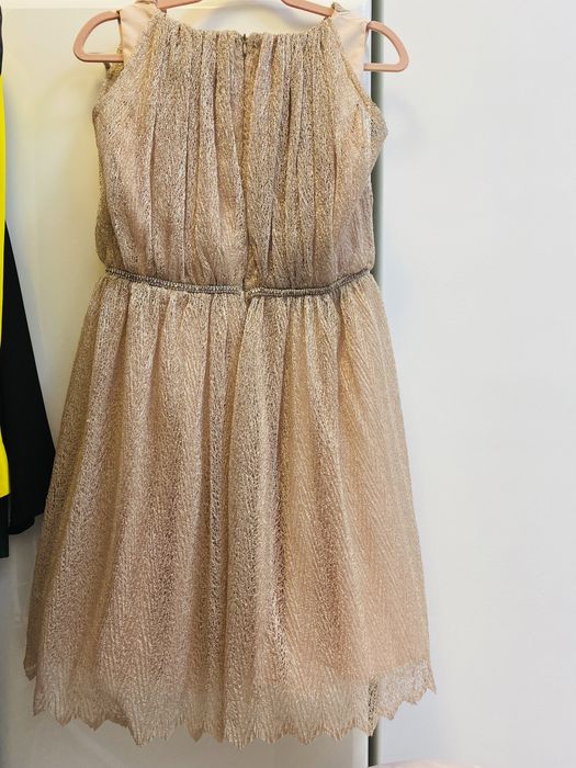 Rochie de ocazie, de zi, roz prafuit marimea 38