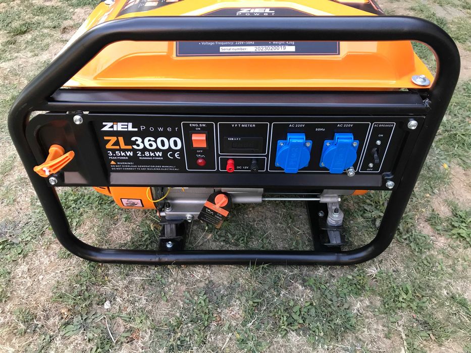Бензинов Генератор ZIEL Power ZL3600 – 3.5kW / 2.8kW,нов
в гаранция