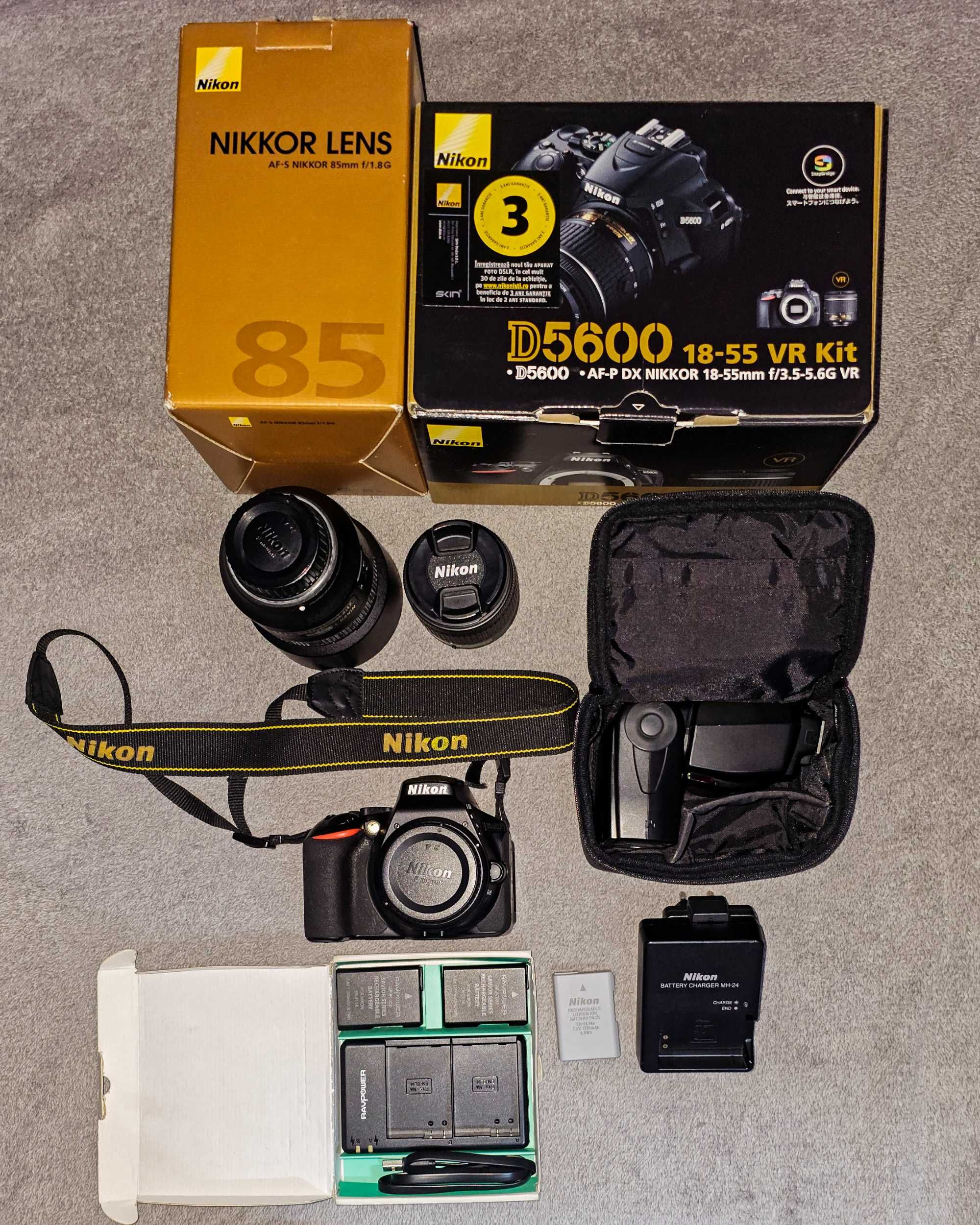 Set echipament foto Nikon