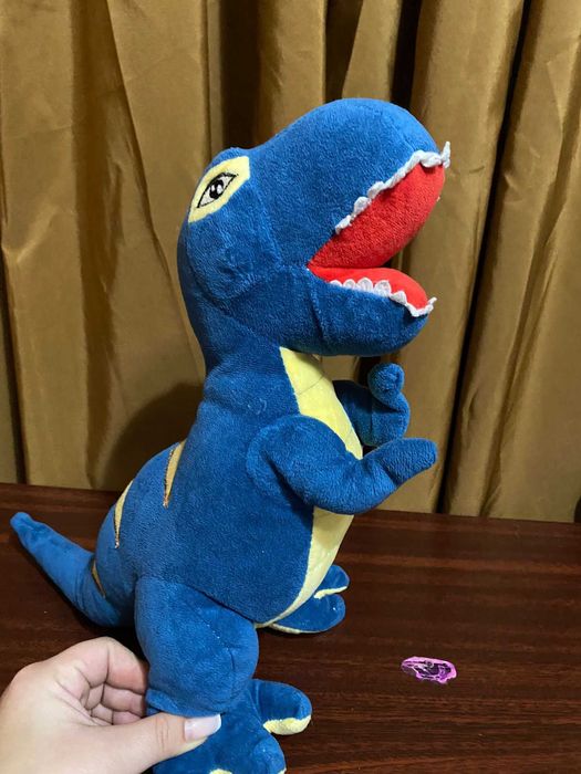 Dinozaur de plus albastru - 30 cm