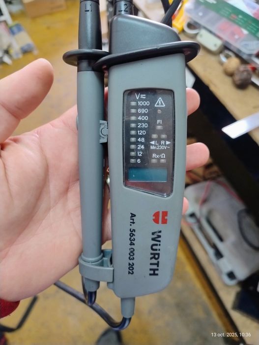 Tester tensiune Wurth, polaritate , testare RCD 30ma