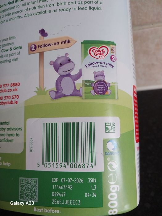 Cow & Gate Formula Nr. 1 Made in UK