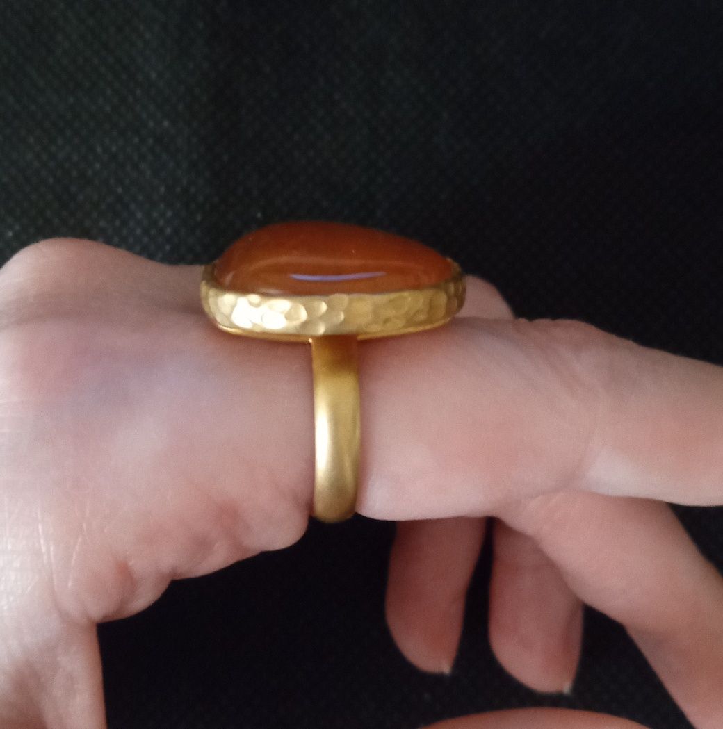 Кольцо с янтарем Strelnik Jewelry