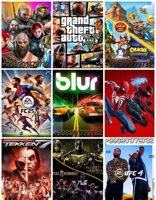 Playstation 5 PS3, PS4, PS5 uchun Top o'yinlar arzon narxda