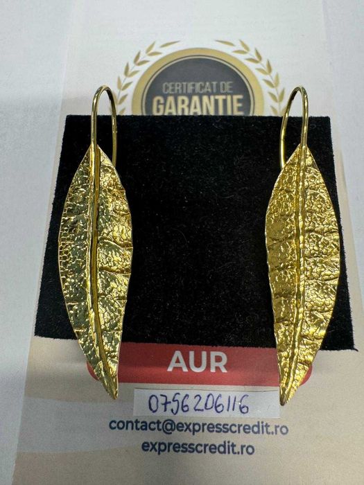 Cercei din aur 18k (67892.1/ 10 Pacurari 1) garantie 2 ani!