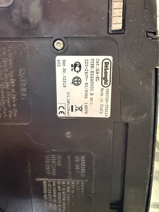 Expresor DeLonghi Magnifica ESAM 3000.B EX1: