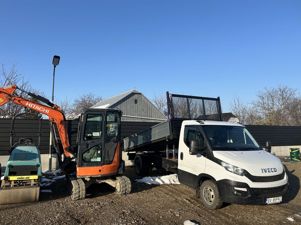 Prestari servicii , excavator, cilindru compactor si bascula 5t