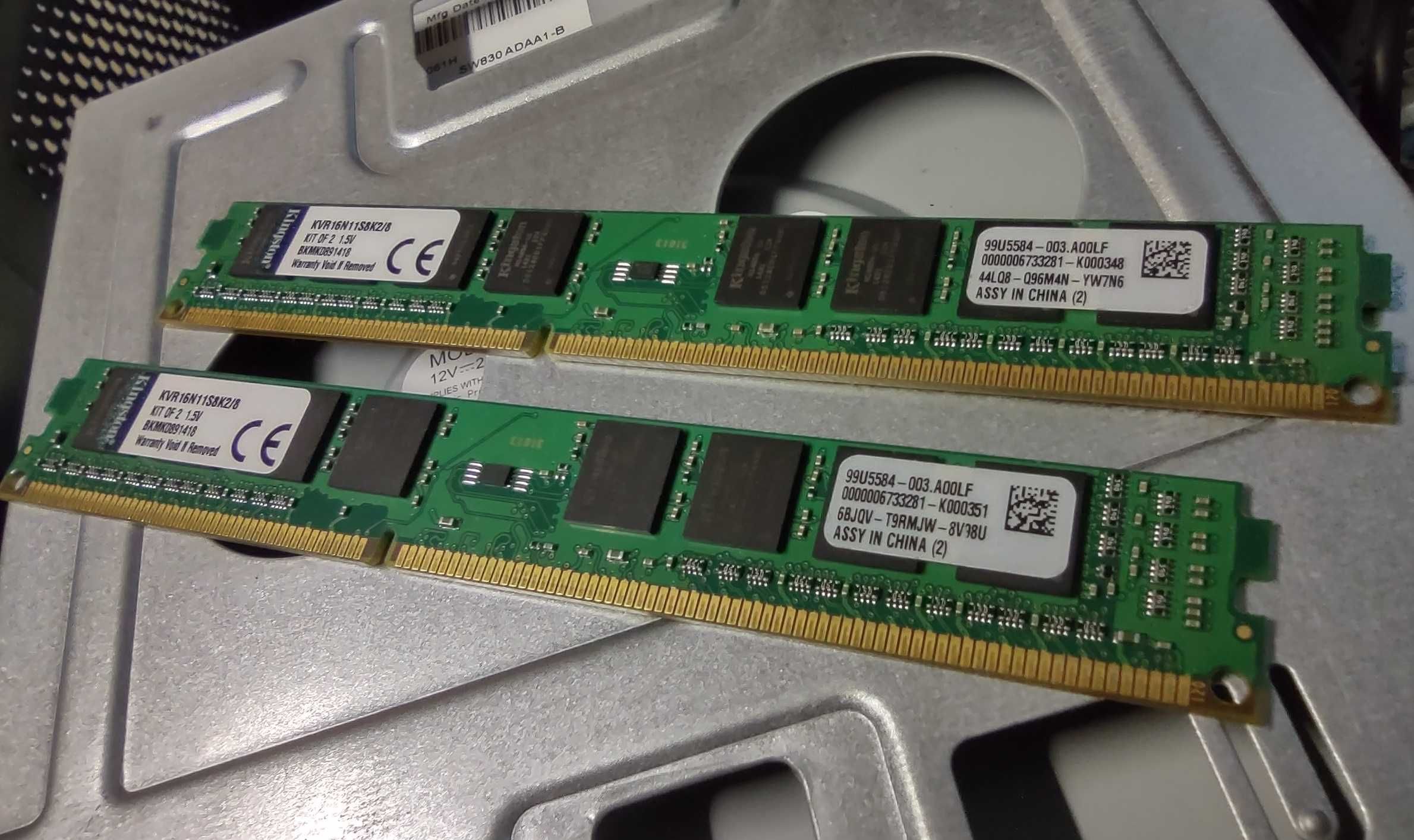 Vand Memorii RAM 8GB DDR3 Low Profile Kit 2x4GB/1600 Kingston