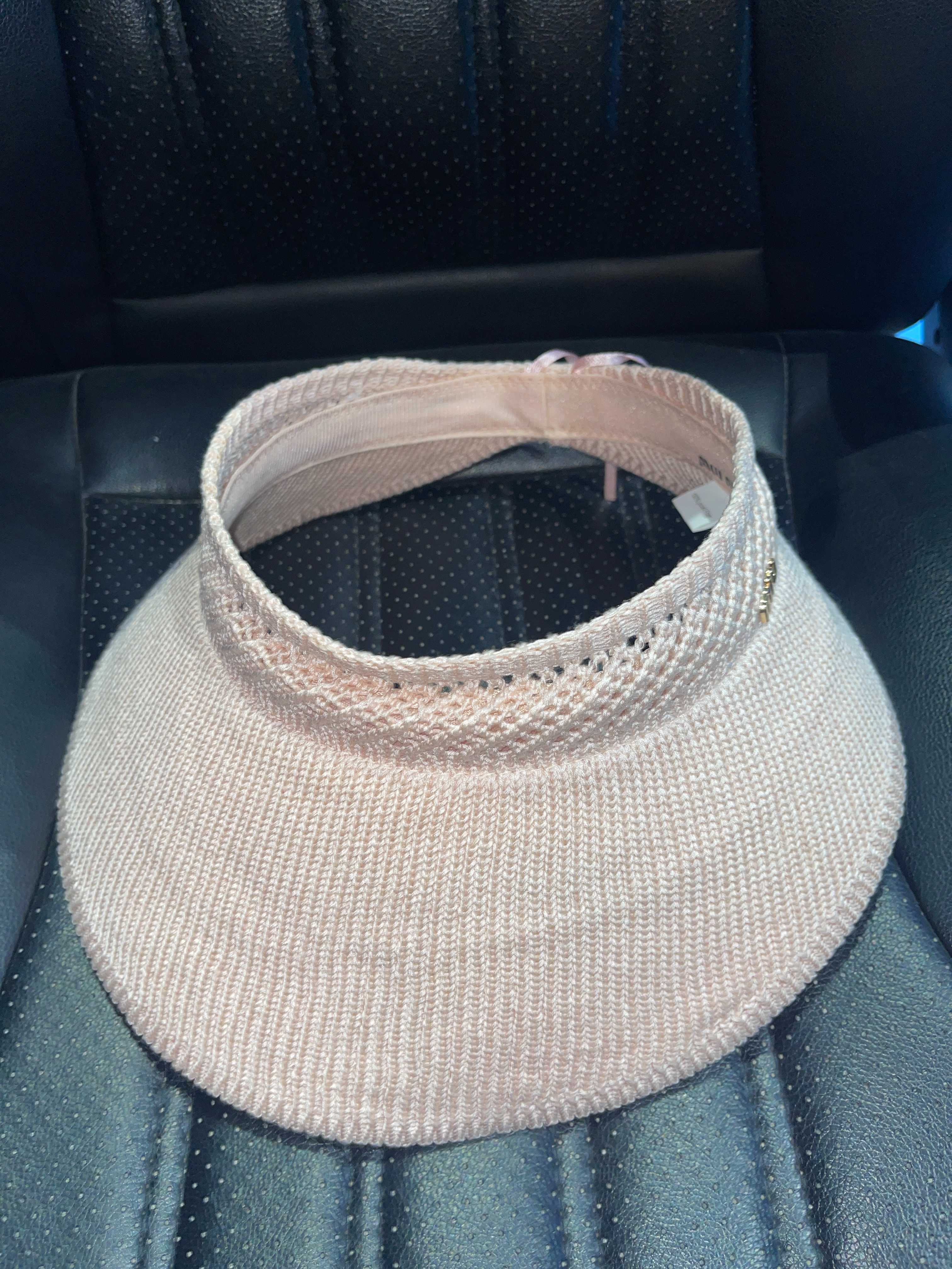 миу миумиу козирка розова плтена плажна miu miumiu