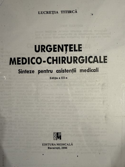 Urgentele Medico-chirurgicala asistenti