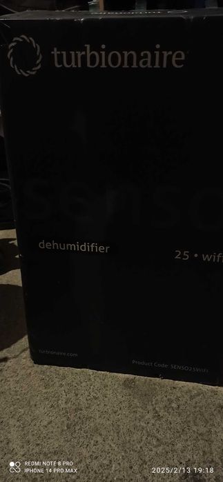 Dezumidificator Turbionaire SENSO 25, WiFi, garantie 06.11.2028