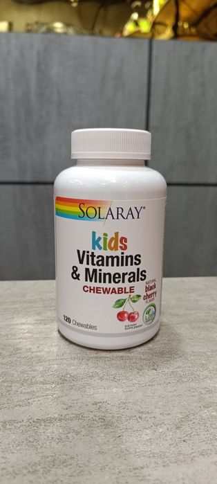 Solaray kids vitamin & minerals 120 chewable tablets