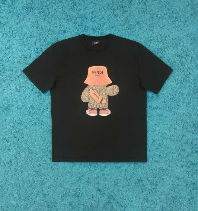 Tricou Fendi Bear Regular - Black Edition