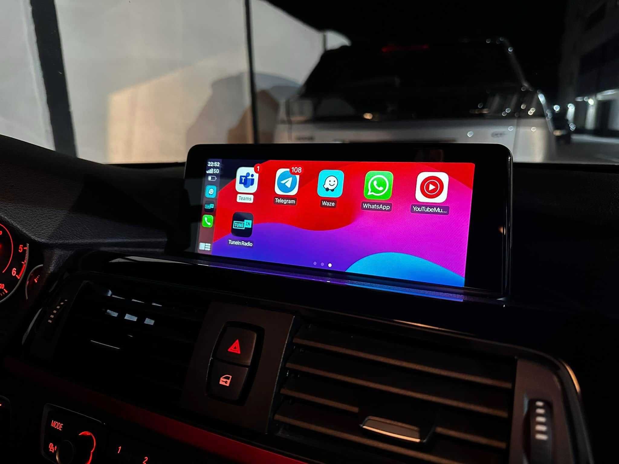 Ecran mare BMW seria 1, 3, 4 cu touchscreen, CarPlay și Android Auto