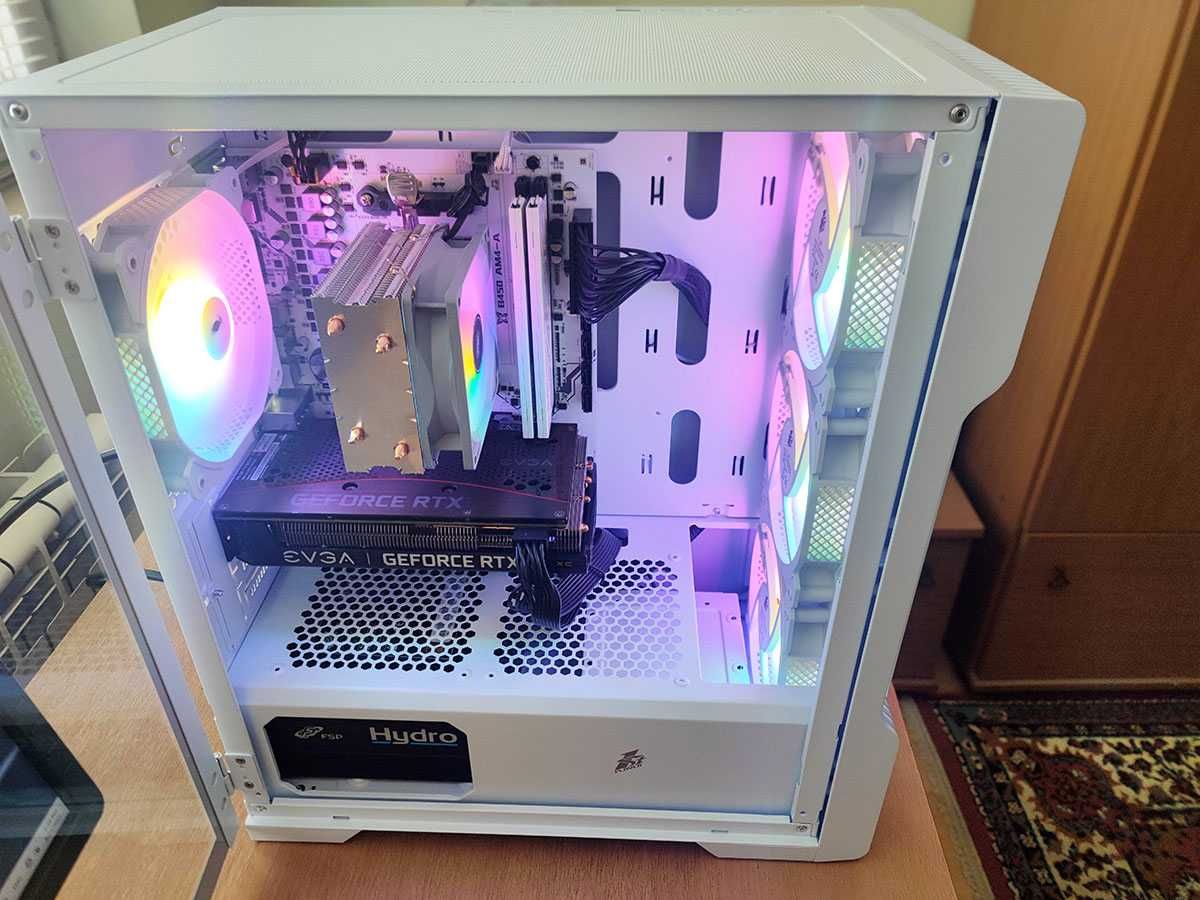 Геймърски компютър, Ryzen 5500, Rtx 3060ti, 1tb nvme ssd, 32gb ram