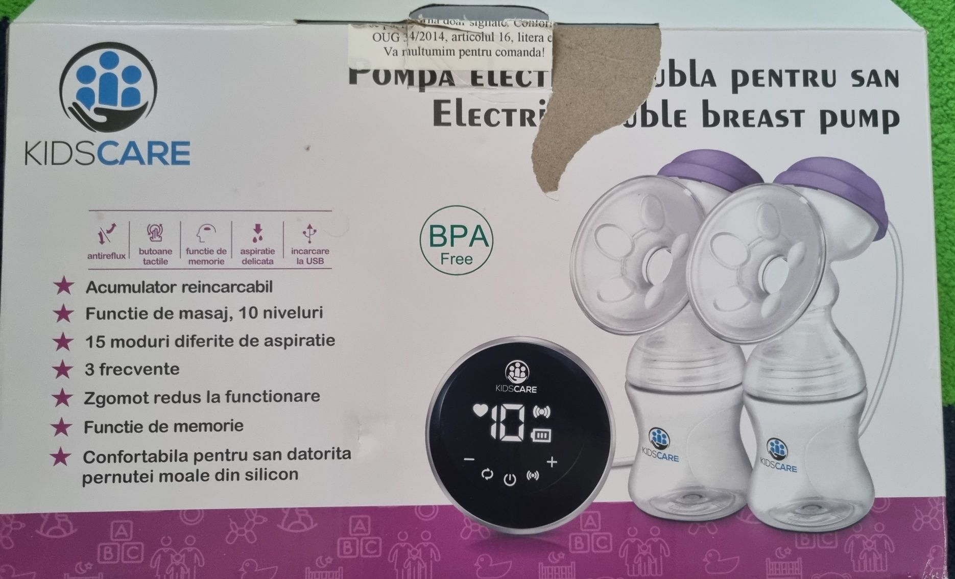 Pompa san electrica dubla Kidscare