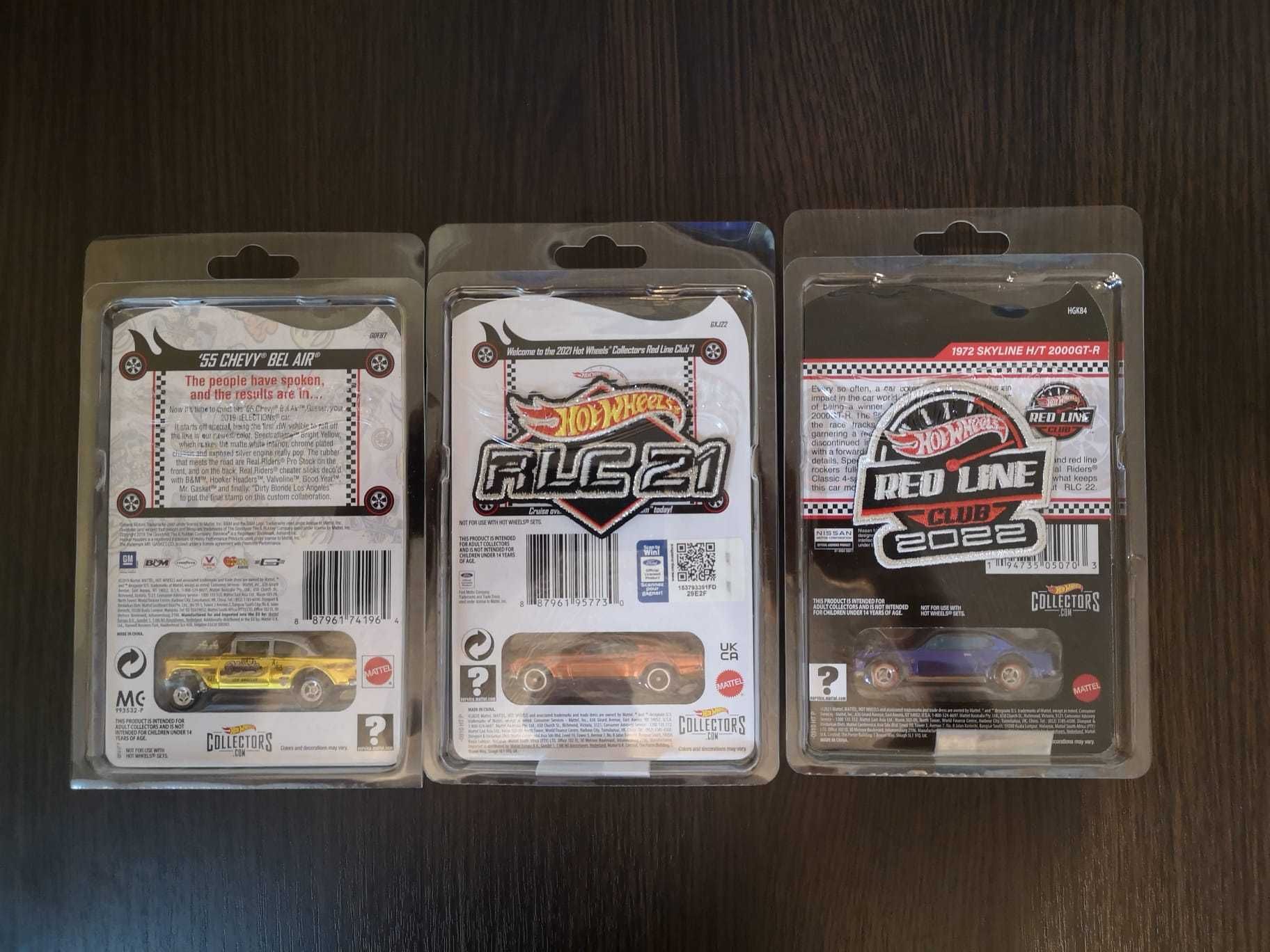 Mașinuțe Hot Wheels RLC Nissan Skyline Chevy Ford Mustang 2019-2022