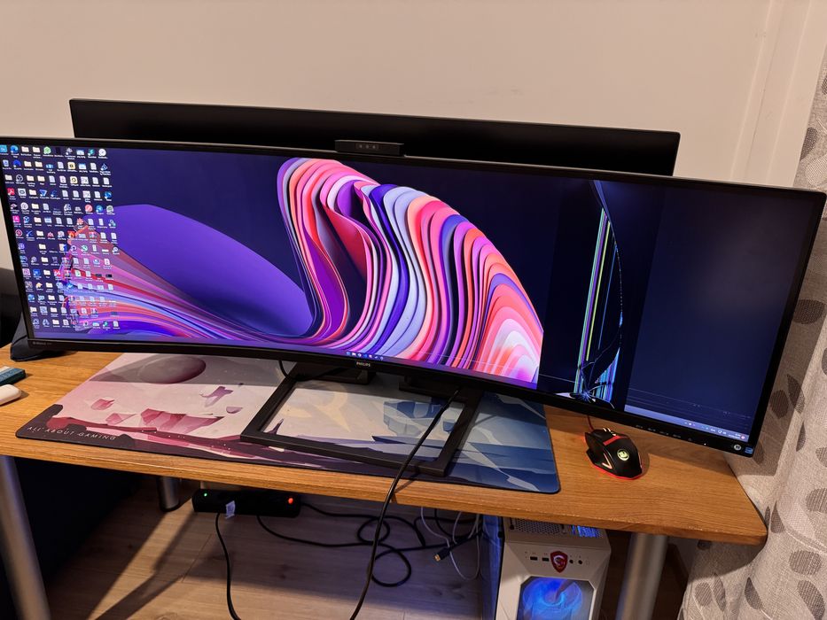 Monitor Phillips Briliant 49” inch LCD 5k curbat SuperWide