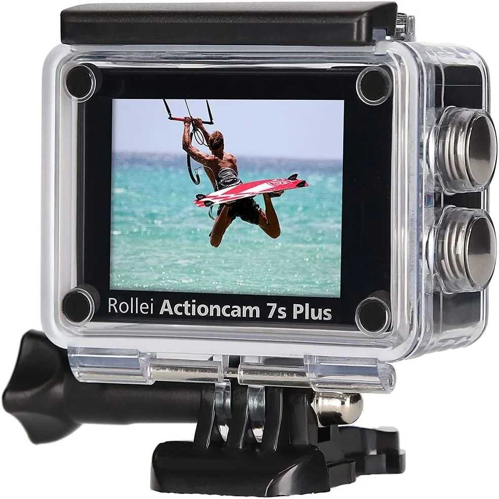 Cameră Video De Acțiune,Rollei 4K ,cu 2 Ecrane LCD Si Card Cadou