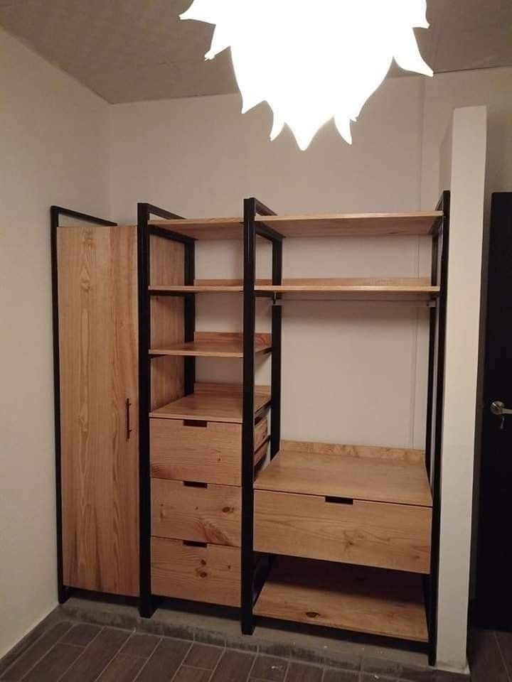 Garderob, shkaf loft. Гардероб шкаф стеллаж лофт