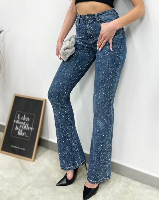 Дамски дънки, размер Л