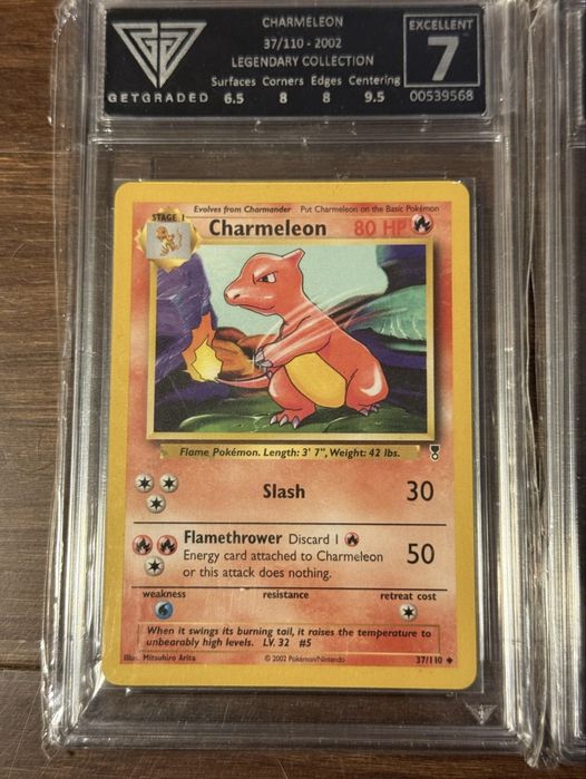 колекция Charmeleon GetGraded pokemon graded cards