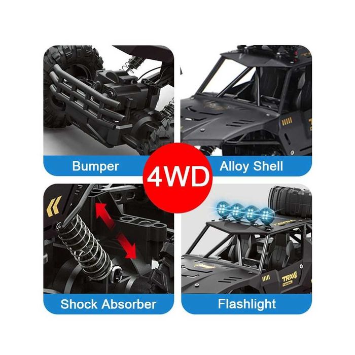 Голям офроуд джип с дистанционно управление, 4х4 TRX4.