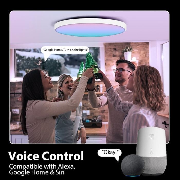 Plafoniera led smart tuya wifi