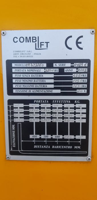 Vând Stivuitor electric 4 direcți Combi Lift
