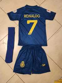 Роналдо + калци Син цвят Детски екип Ал Насър Ronaldo екип с чорапи