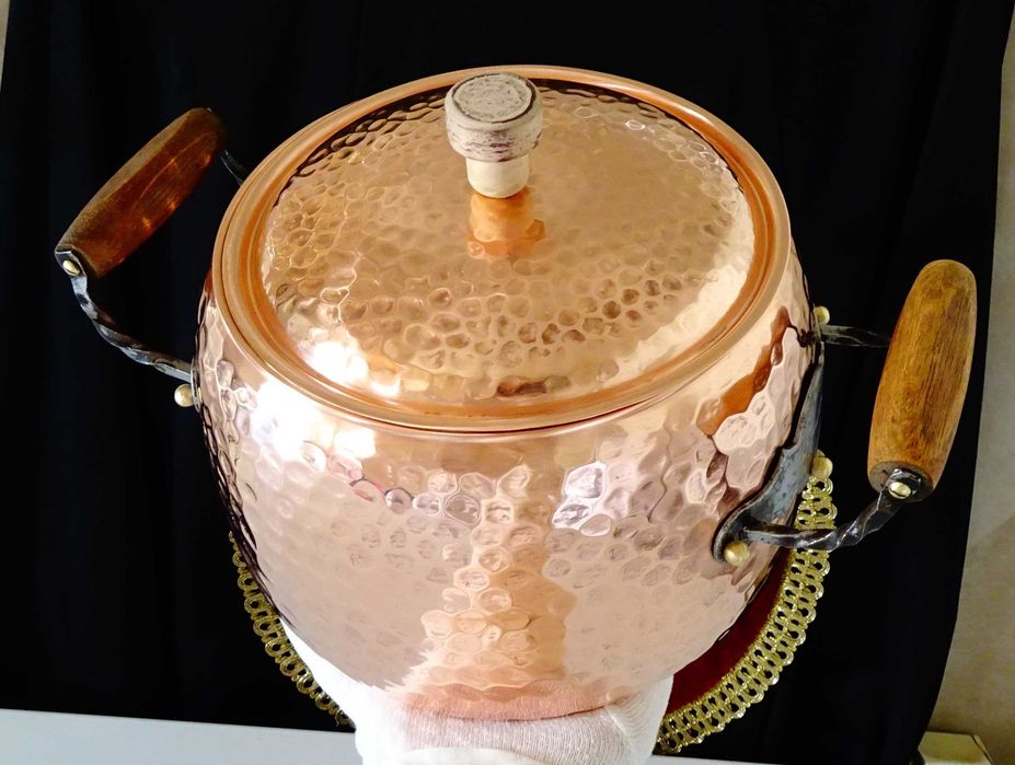 Медна тенжера и медна касерола,ръчно ковани.